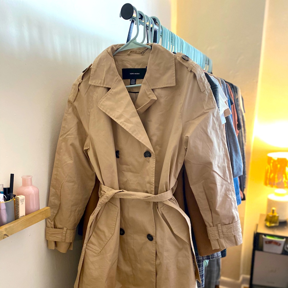 Vera Moda Double breasted long trench coat